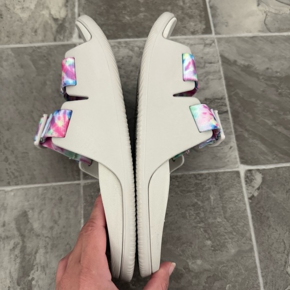 Chacos Chillos Slide Sandals Sz 7 Tie Dye Slip On Lightweight Comfy Arch Support - Picture 8 of 11